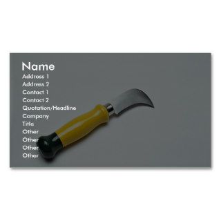 Drywall knife business card templates