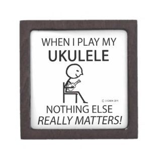 Ukulele Nothing Else Matters Premium Keepsake Box