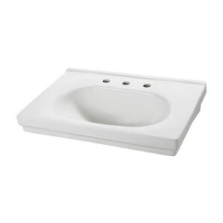 Foremost Structure Suite 20 5/80 in. Pedestal Sink Basin in White F 1950 8W