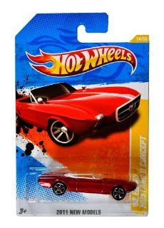 Mattel Year 2010 HotWheels "2011 NEW MODELS" Series Set (14/50) 164 Scale Die Cast Car (14/244)   Metallic Red Convertible Classic Sports Coupe '63 FORD MUSTANG II CONCEPT (V5556) Toys & Games