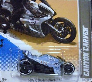 HOT WHEELS 2012 CROTCH ROCKET CANYON CARVER 235/247 DIE CAST MOTORCYCLE BIKE 10 OF 22 IN SERIES: Toys & Games
