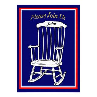 Rocking Chair Retirement Invitation