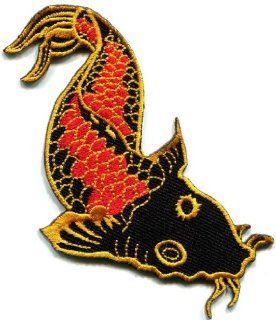 Japanese Koi Carp Fish Applique Iron on Patch S 287 Handmade Design From Thailand : Other Products : Everything Else