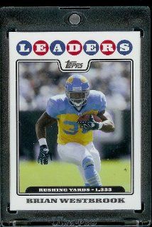 2008 Topps # 291 Brian Westbrook LL League Leaders   Philadelphia Eagles   NFL Trading Cards in a Protective Display Case! at 's Sports Collectibles Store