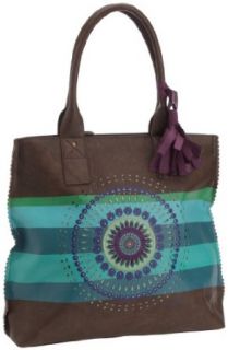 Desigual Handbags Bols C.O. Shopping Rayas 31X5581 Tote,Marron Wamibia,One Size: Clothing