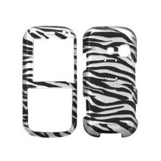 Fits LG LX265 AX265 265 Banter Rumor2 Snap on Protector Faceplate Cover Housing Hard Case   Illusion Zebra Skin/Black: Cell Phones & Accessories