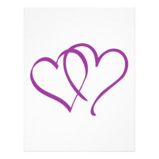 Purple Hearts Personalized Flyer