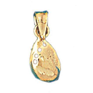 14K Gold Charm Pendant 0.6 Grams Nautical>Shells275 Necklace: Jewelry