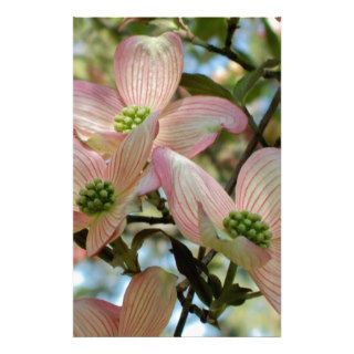 Pink Dogwood Tree Stationery Design