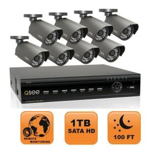 Q SEE Advanced Series 16 CH 1 TB Hard Drive Surveillance System with Eight 600 TVL Cameras DISCONTINUED QT426 852 1