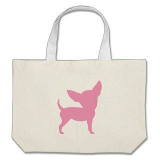 Pink Funny Chihuahua Canvas Bag