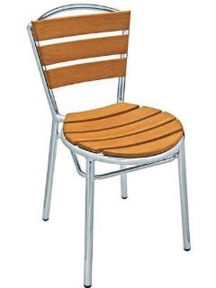 Florida Seating AL 308TK Sand Key Collection Aluminum Frame Stackable Outdoor Side Chair : Dining Chairs : Patio, Lawn & Garden