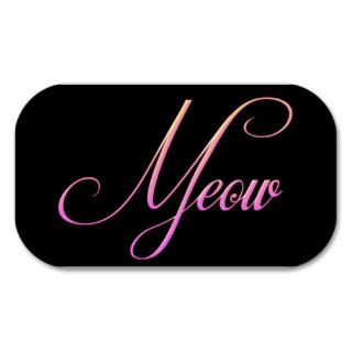 Summer Pink Glitter Look Meow Cat Business Cards