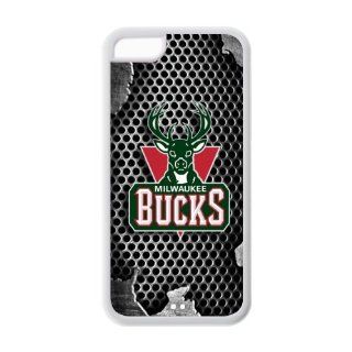 NBA Nickelclad Milwaukee Bucks Logo Apple iPhone 5C TPU Cases Covers: Cell Phones & Accessories