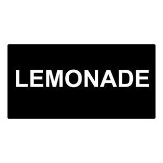 Lemonade White on Black Engraved Sign EGRE 16827 WHTonBLK Catering  Business And Store Signs 