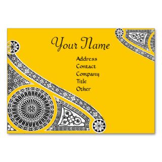 RENAISSANCE Monogram 2 yellow Business Card