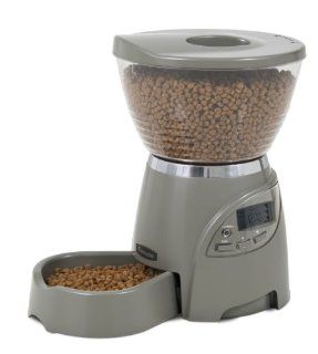 Petmate Infinity 5 lb Portion Control Automatic Dog Cat Feeder : Pet Self Feeders : Pet Supplies