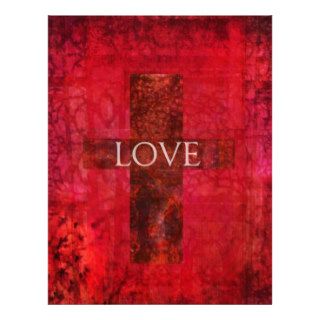 LOVE Modern Contemporary Christian art Customized Letterhead