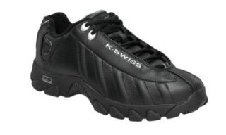 K Swiss ST329 Mens Sneakers Black/Silver 12: Fashion Sneakers: Shoes