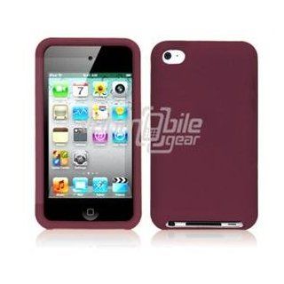 VMG Burgundy Premium Soft Gel Silicone Rubber Skin Case Cover for Apple iPod: Cell Phones & Accessories
