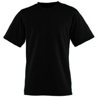 Youth Wicking/Antimicrobial T Shirt   BLACK   MEDIUM Clothing