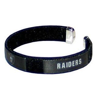 Oakland Raiders NFL Fan Band Cuff Bracelet  Sports Fan Bracelets  Sports & Outdoors