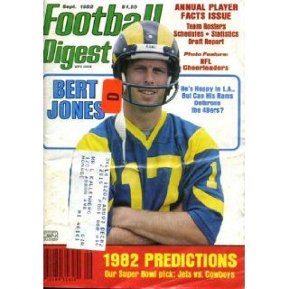 Football Digest September 1982 Bert Jones/Los Angeles Rams on Cover, 1982 Predictions, Super Bowl Pick: Jets vs Cowboys: Pro Football Digest: Books