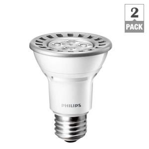 Philips 50W Equivalent Bright White (3000K) PAR20 Dimmable LED Flood Light Bulb (2 Pack) 426114.0