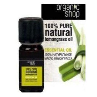 100% Pure Natural Certified ORGANIC Lemograss Oil ORGANIC SHOP 30 ml : Body Oils : Beauty