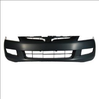 CarPartsDepot, Front Primed Black Bumper Cover Assembly w/Fog Lamp Holes, 352 20717 10 PM HO1000212 04711SDPA90ZZ: Automotive