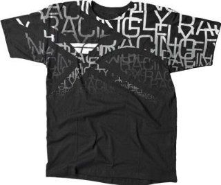 Fly Racing Wire T Shirt , Distinct Name: Black, Primary Color: Black, Size: Lg, Gender: Mens/Unisex 352 0260L: Automotive
