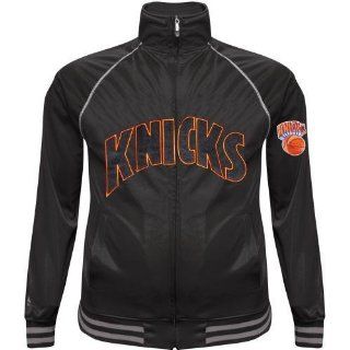 N.Y. Knicks Shop  New York Knicks Youth Black on Black Track Jacket  Sports Fan Outerwear Jackets  Sports & Outdoors