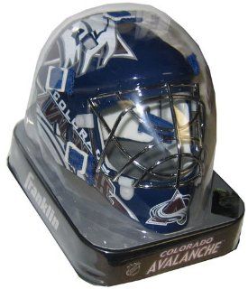 Franklin Sports NHL League Logo Colorado Avalanche Mini Goalie Mask : Sports Fan Hockey Helmets : Sports & Outdoors