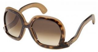 Marc Jacobs Women's 369 Tortoise / Chocolate Frame/Brown Gradient Lens Plastic Sunglasses: Shoes