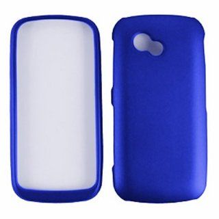 LG GW370 / Neon II Slim Rubberized Protective Snap On Hard Cover Case   Blue: Cell Phones & Accessories