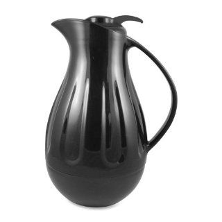 Wholesale CASE of 5   Genuine Joe 1.3L Glass Vacuum Liner Plastic Carafe Double Wall Swirl Carafe, 1.3Ltr., Black : General Purpose Glues : Office Products
