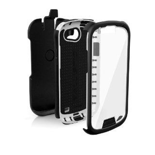 Ballistic EV1052 M385 Every1 TPU Case with Holster for Samsung Galaxy Express   1 Pack   Retail Packaging   Black/White: Cell Phones & Accessories