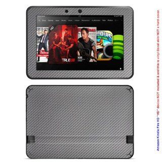 Decalrus Silver Carbon Fiber Skin for Kindle Fire HD 7 with 7 Screen tablet (IMPORTANT Note: Compare your device to "IDENTIFY" image on this listing for correct model) case cover CBfireHD7Silver: Computers & Accessories