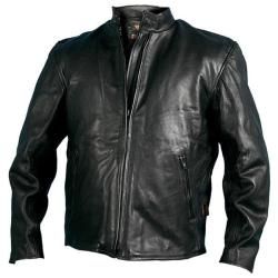 Leather Men's Black Motorcycle Racing Jacket Clothing
