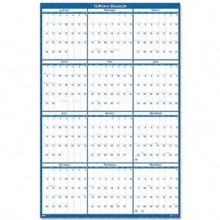 House Of Doolittle 396 Poster Style Reversible/Erasable Yearly Wall Calendar, 24 x 37, 2012 : Laminating Supplies : Office Products