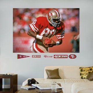 NFL San Francisco 49ers Jerry Rice In Your Face Mural Wall Graphics  Sports Fan Wall Banners  Sports & Outdoors