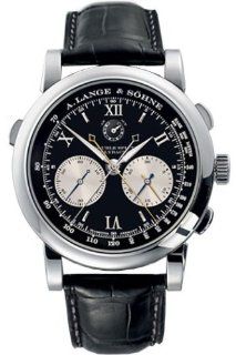 A. Lange & Sohne Lange Double Split Mens Platinum Mechanical Flyback Chronograph Watch 404.035 A. Lange & Sohne Watches
