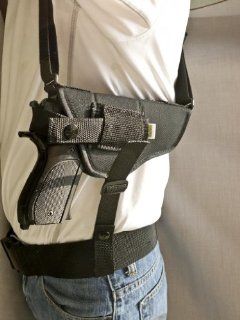 Outbags OB 03SH (LEFT) Nylon Horizontal Shoulder Holster with Double Mag Pouch for S&W M&P 9 / 22 / 40 / 45, S&W 357 / 5904 / 4013 / SD9, Springfield XD40 / XD45, Sig Sauer 1911 22 / P226, and More : Gun Holsters : Sports & Outdoors