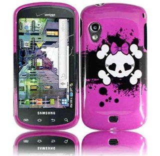 Hard Cute Pink Skull Case Cover Faceplate Protector for Samsung i405 Stratosphere with Free Gift Reliable Accessory Pen: Cell Phones & Accessories