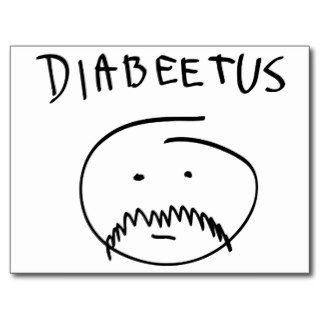 Diabeetus (Sketch Version) Postcard