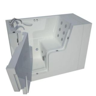 Universal Tubs 4.42 ft. x 29 in. Wheelchair Accessible Left Drain Walk In Whirlpool Tub in White HD2953WCALWH