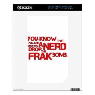 Frak Bomb Decal For The NOOK Color