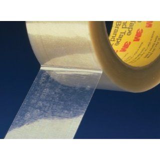 3M Scotch 375 Synthetic Rubber Hot Melt Box Sealing Adhesive Tape, 0.07mm Thick, 50m Length x 48mm Width, Clear: Industrial & Scientific