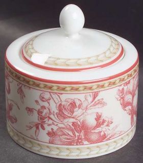 Royal Doulton Provence Rouge Sugar Bowl & Lid, Fine China Dinnerware   Red Fruit