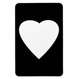 Black and White Love Heart Design. Magnet